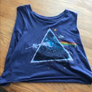 Pink Floyd crop top from pacsun